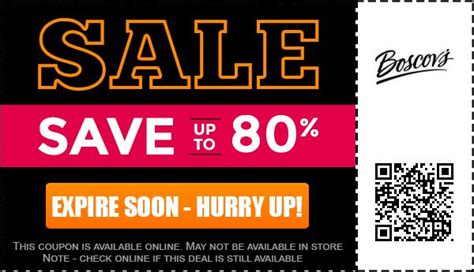 Boscovs Coupons In Store Barcode Printable