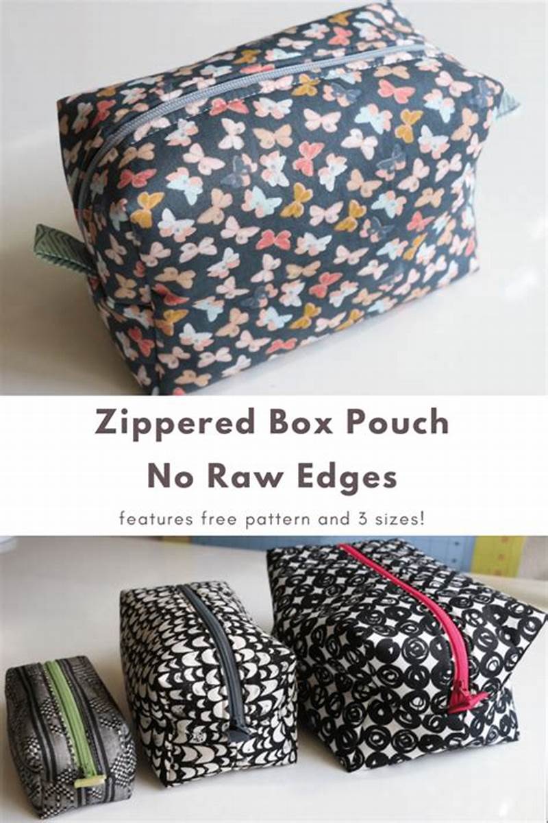 Boxed Zipper Pouch Pattern