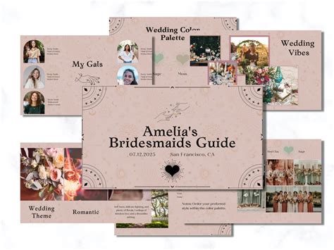Bridesmaid Guide Template