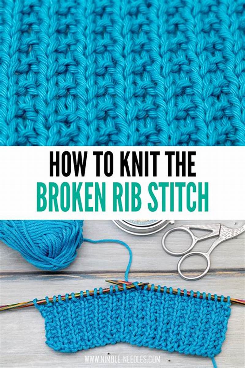 Broken Rib Pattern Knitting