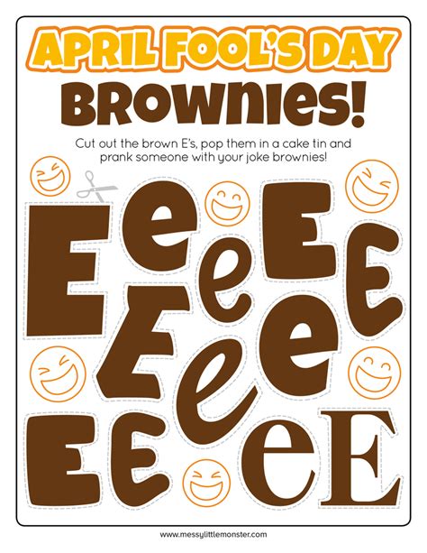 Brown E Printable