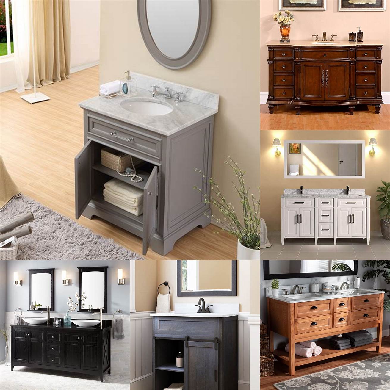Browse their website and select the bathroom vanity you would like to purchase