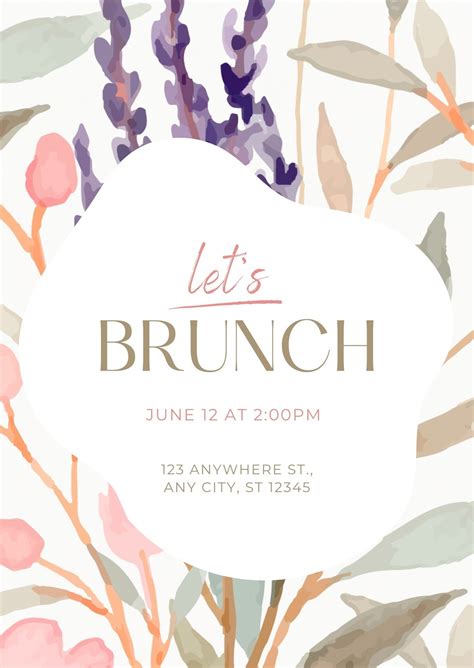 Brunch Invitation Templates