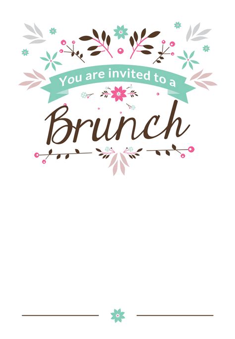 Brunch Invitations Templates