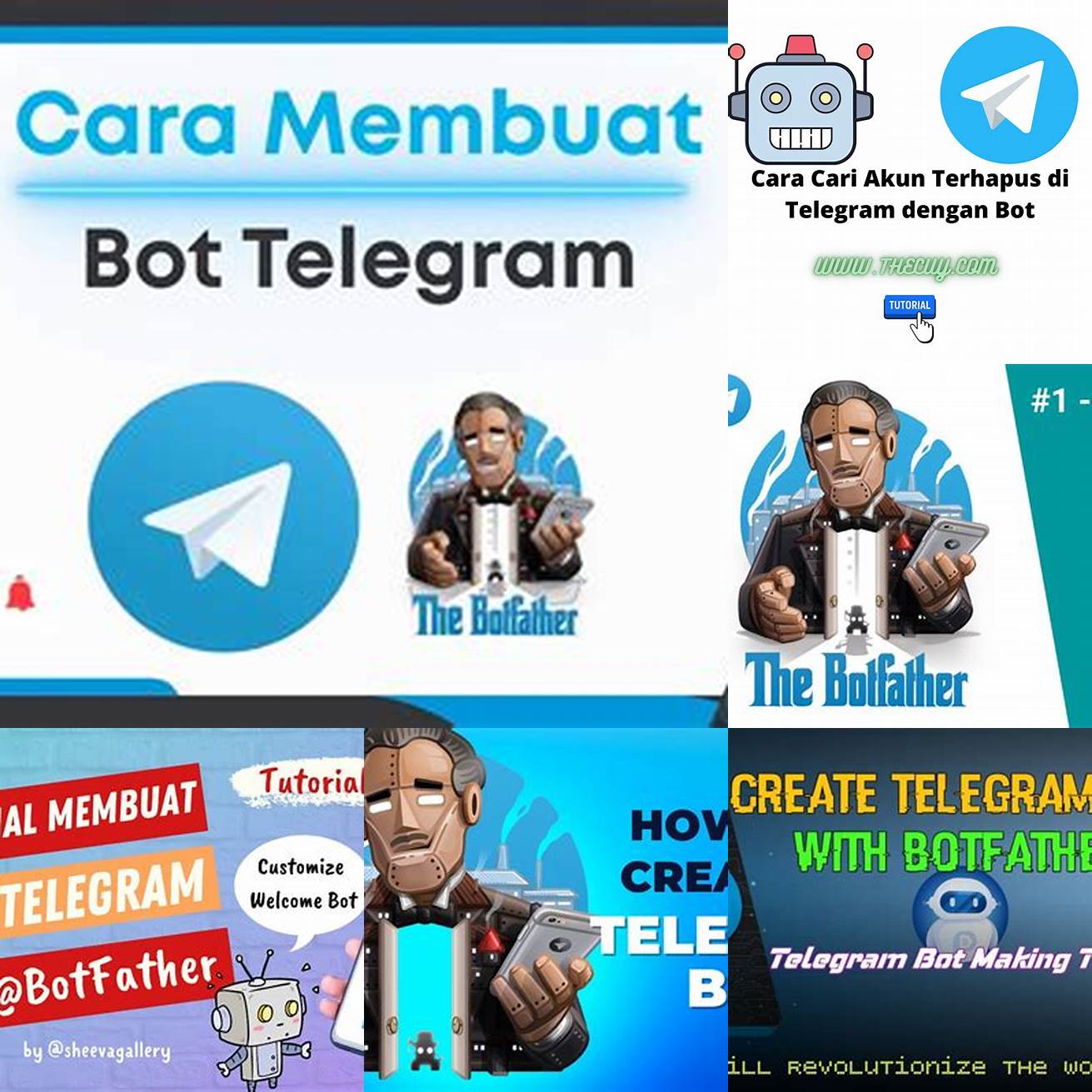Buat akun Telegram dan aplikasi bot di BotFather