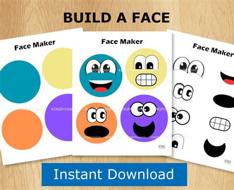 Build A Face Printable