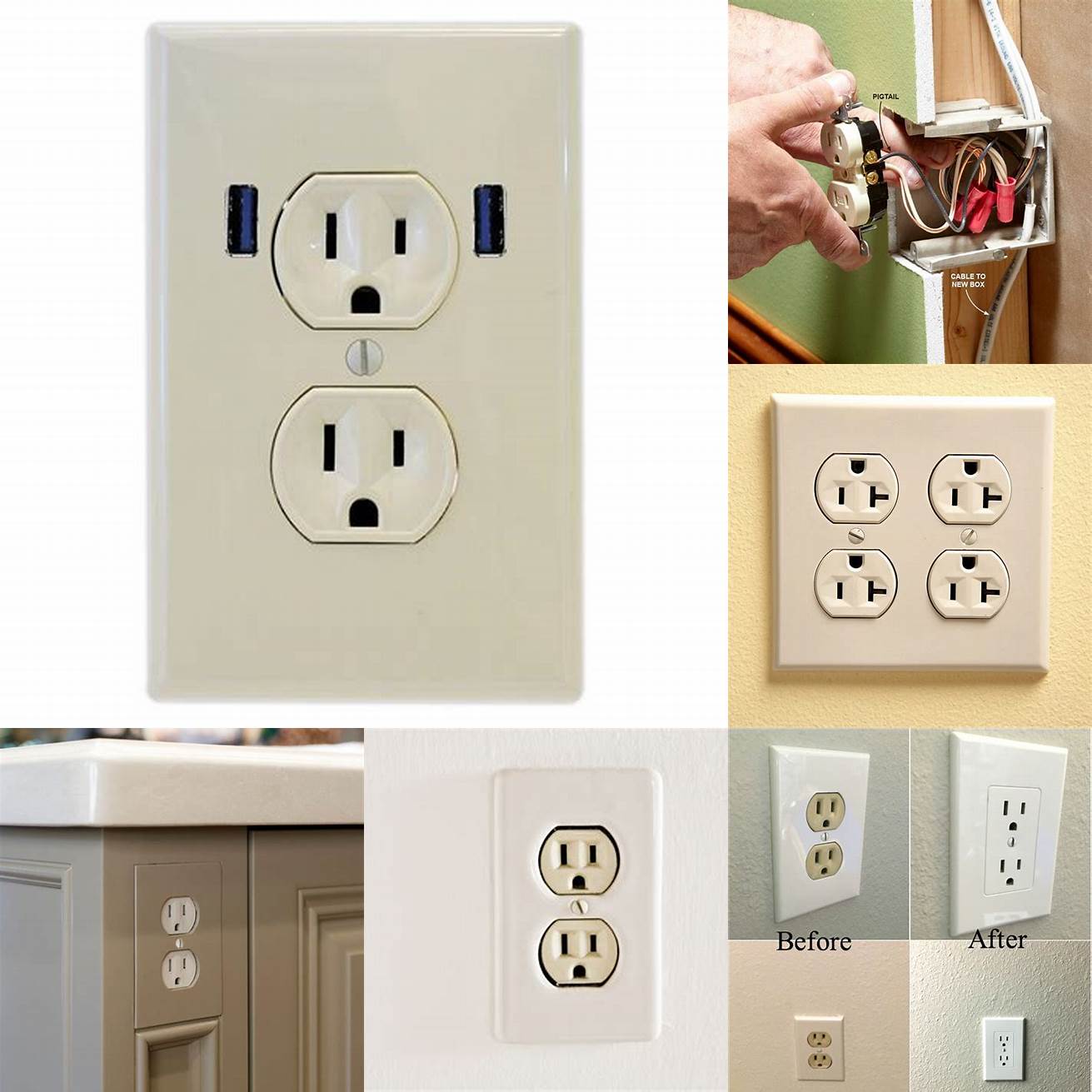 Built-in electrical outlets