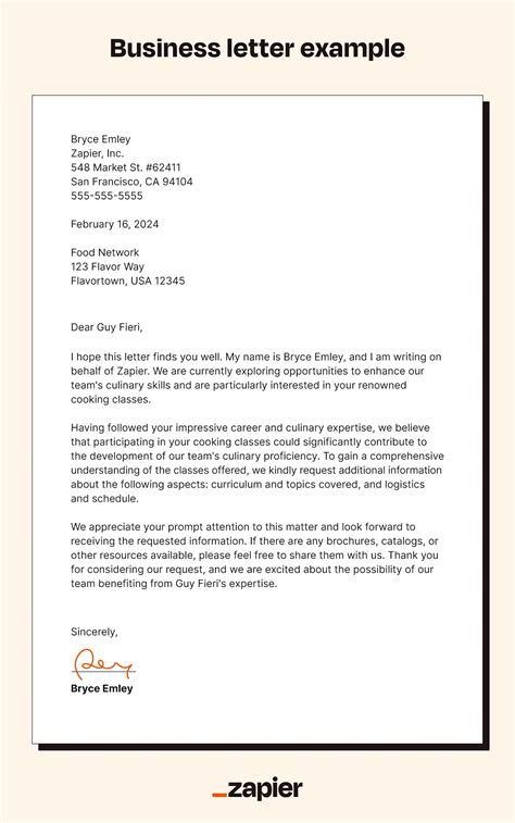 Buisness Letter Template