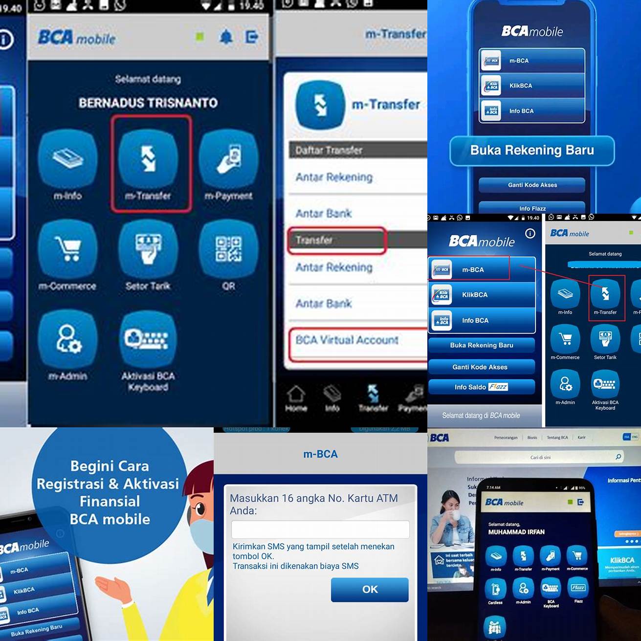 Buka aplikasi Mobile Banking BCA dan pilih Aktivasi