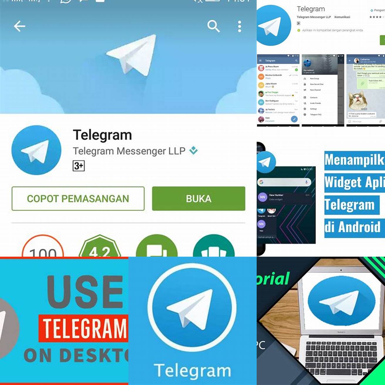 Buka aplikasi Telegram