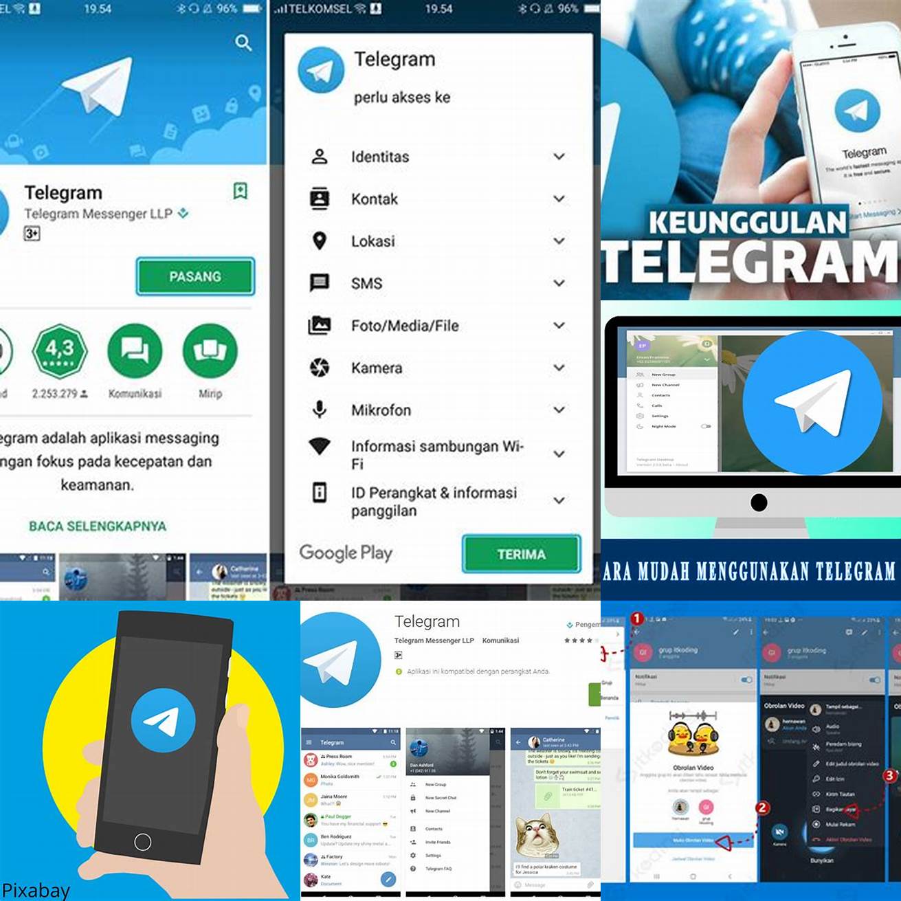 Buka aplikasi Telegram dan masuk ke halaman obrolan dengan kontak yang ingin Anda blokir