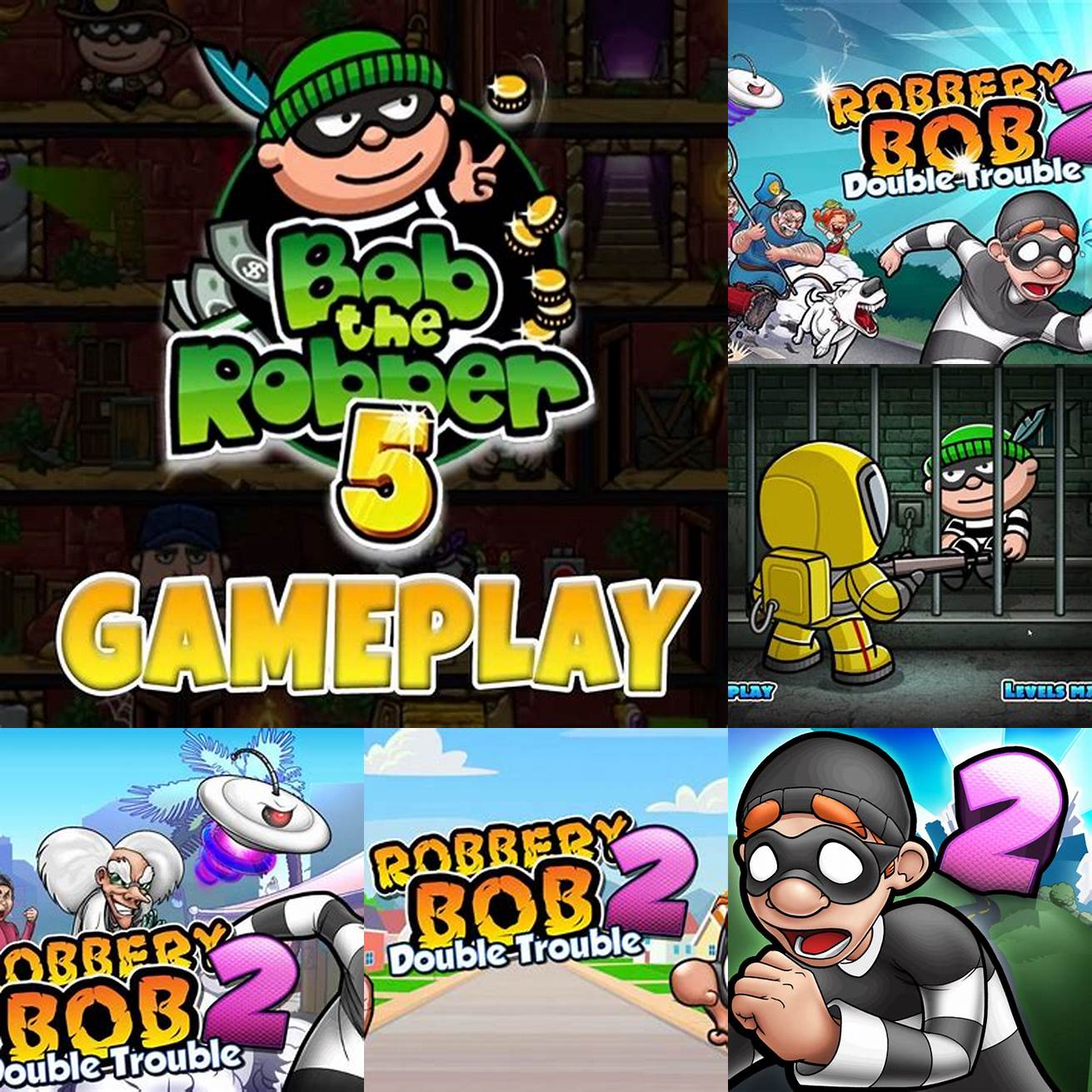 Buka aplikasi dan nikmati game Robbery Bob 2 dengan uang tak terbatas