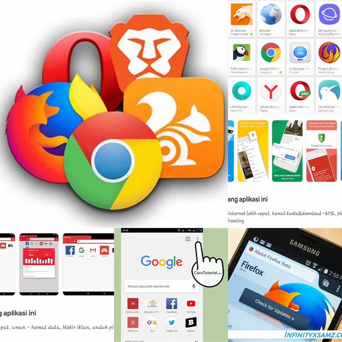 Buka browser di perangkat Android Anda