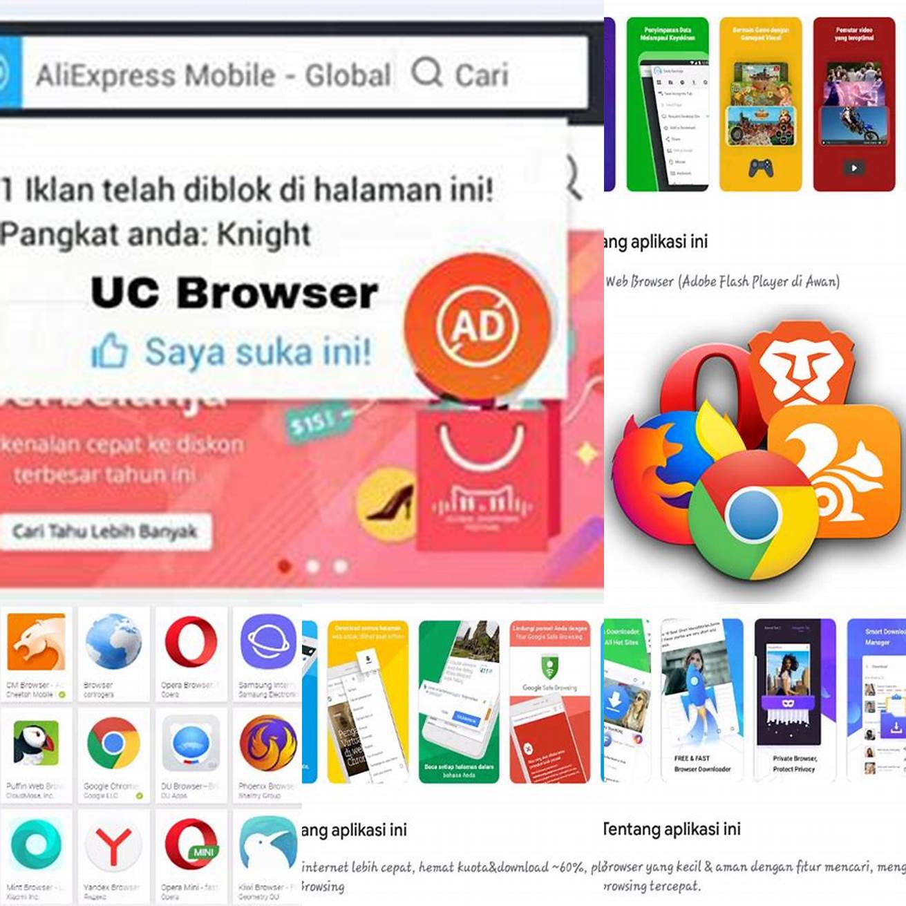 Buka browser di perangkat Android Anda dan ketikkan Download Apk XXI Lite di kolom pencarian