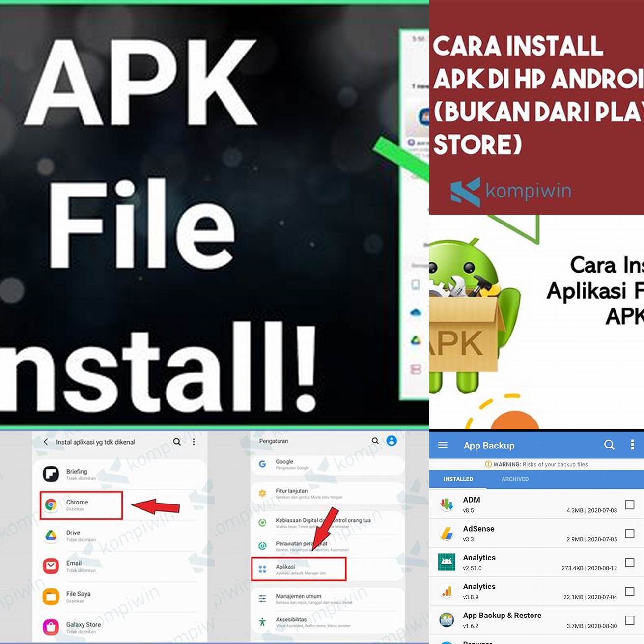 Buka file APK dan klik Instal