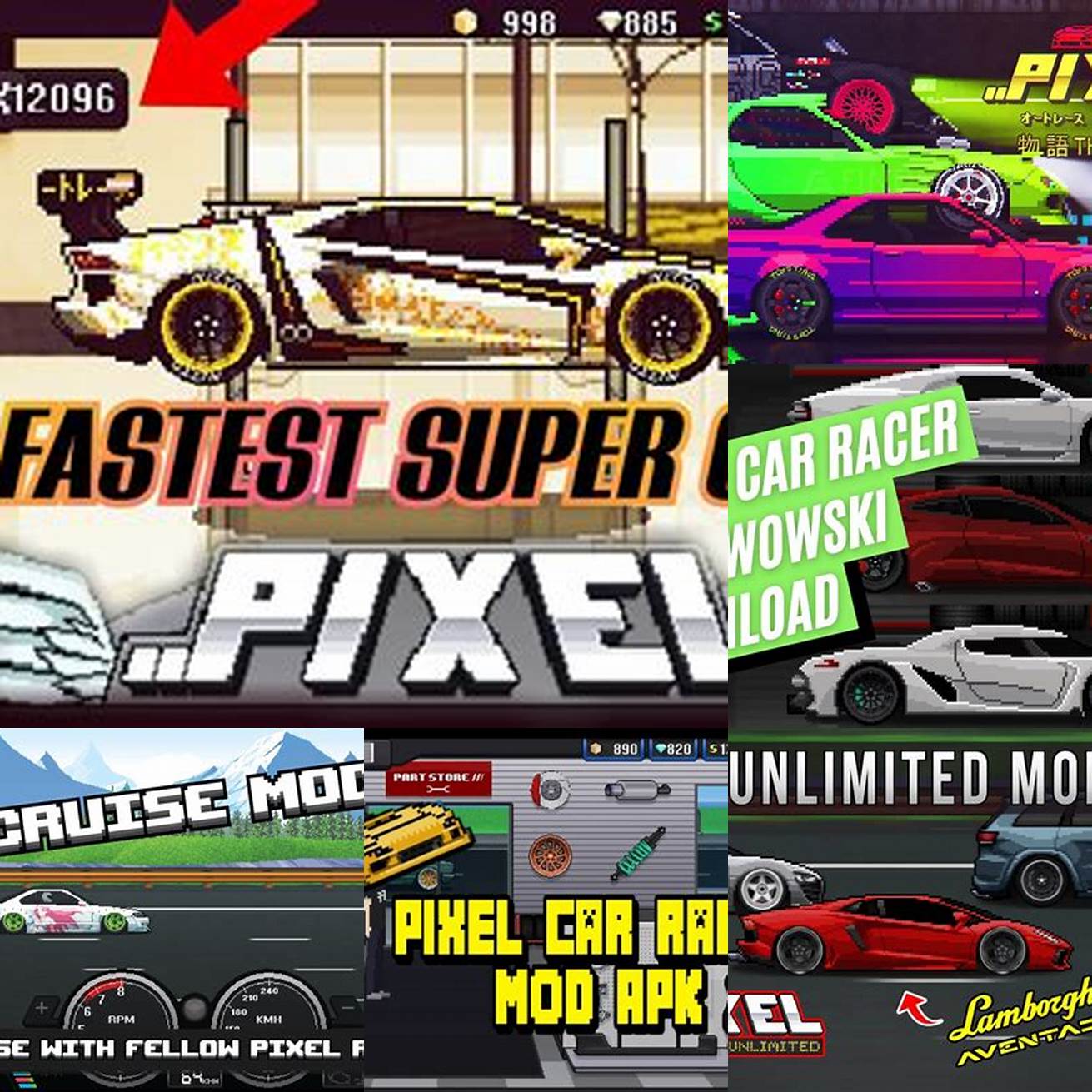Buka game Pixel Car Racer Mod Apk