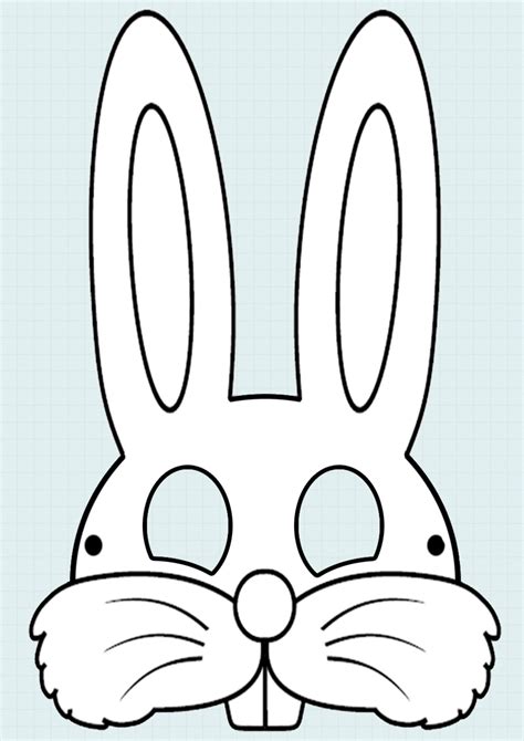 Bunny Rabbit Mask Template