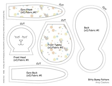 Bunny Template For Sewing