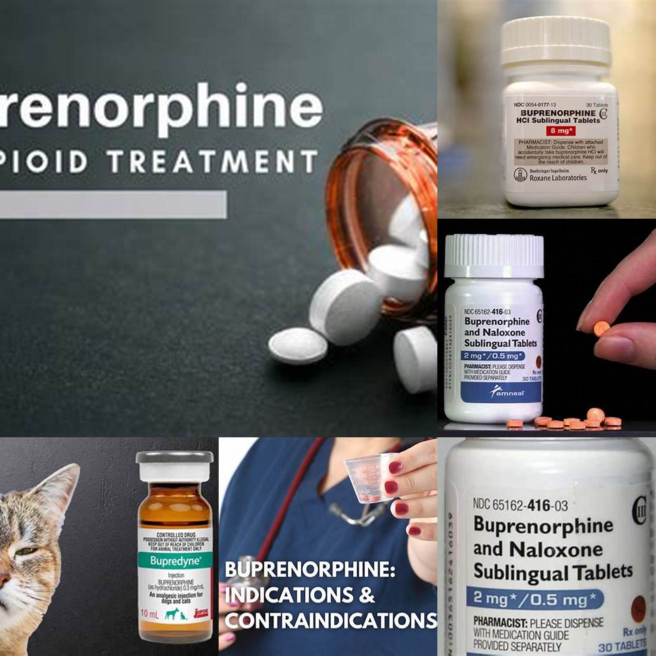 Buprenorphine tablets and liquid