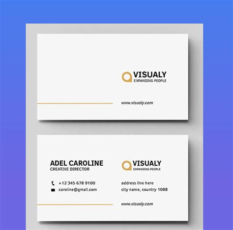 Business Card Google Doc Template