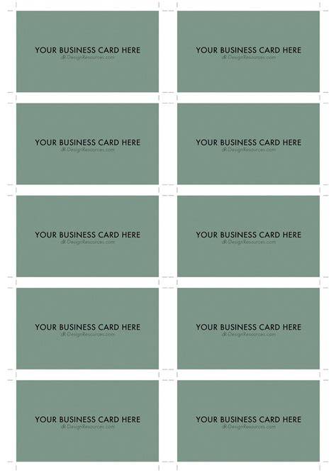 Business Card Template Full Page