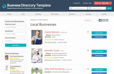 Business Directory Website Template