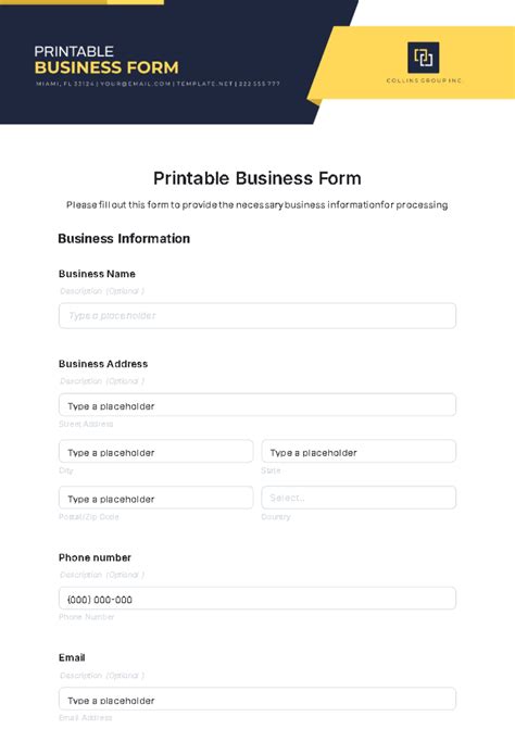 Business Forms And Templates