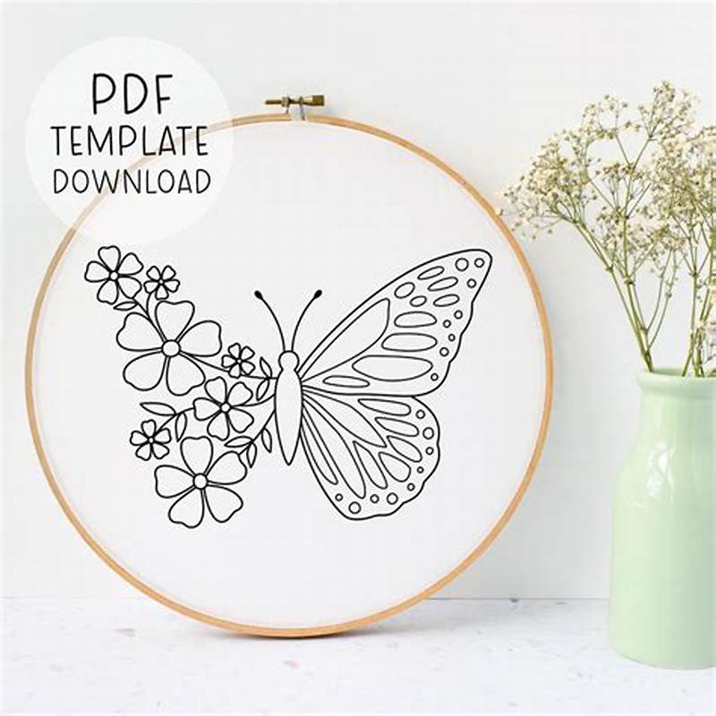 Butterfly Embroidery Pattern