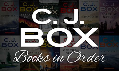 C J Box Books In Order Printable List