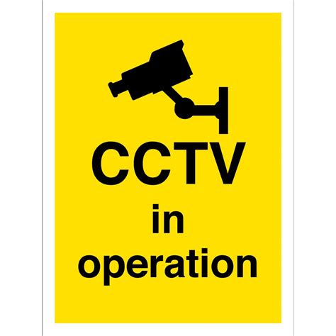 CCTV Camera in Operation Sign