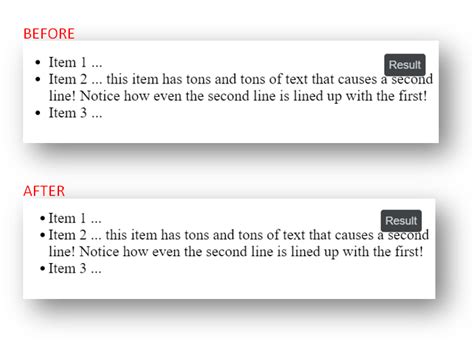 CSS Control space between bullet and li