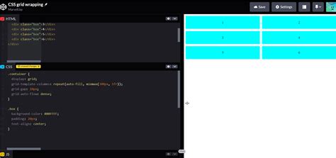 CSS grid wrapping