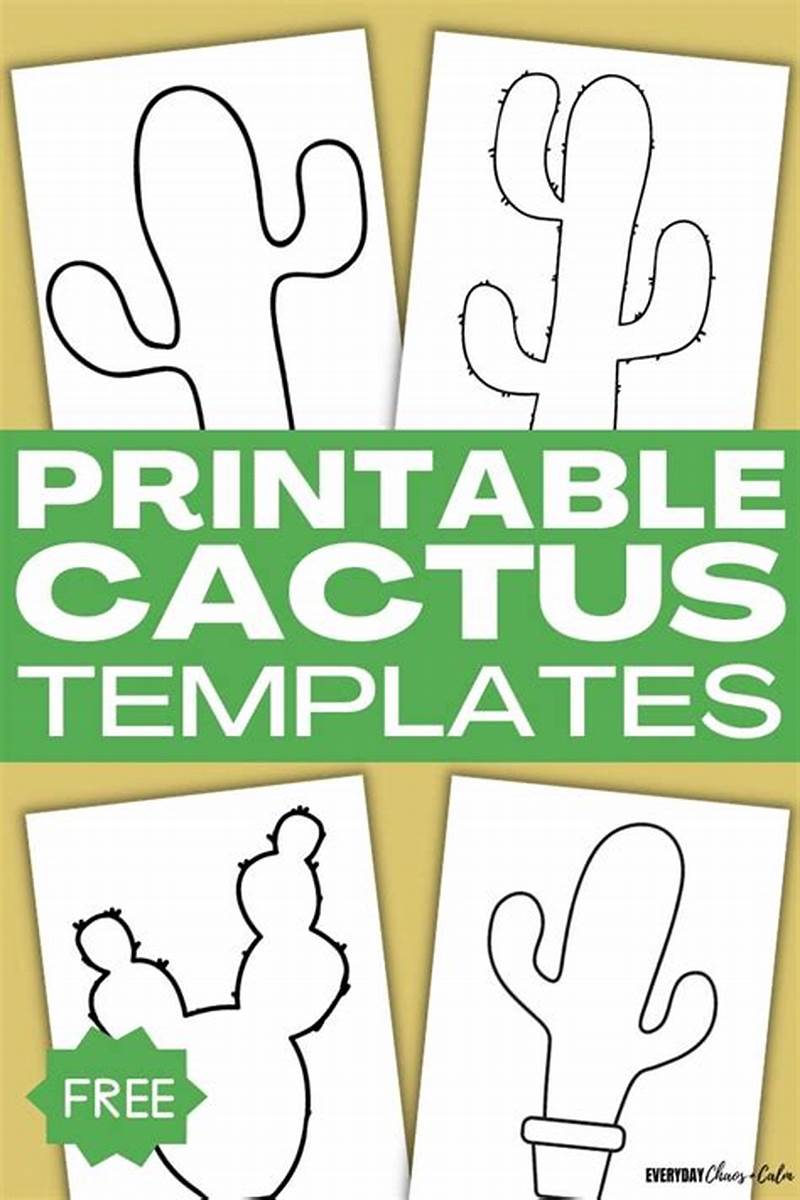 Cactus Pattern Printable