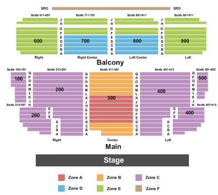 Cahn Auditorium Seating Chart