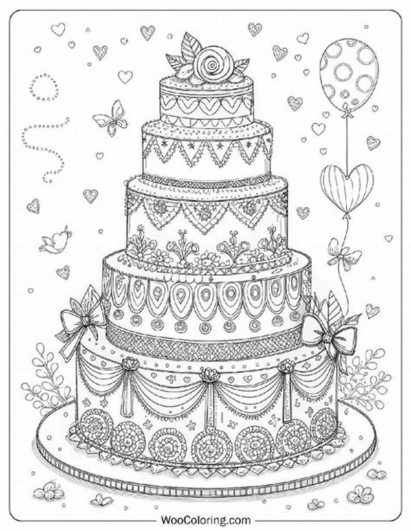 Cake Decorating Using Coloring Book Pages