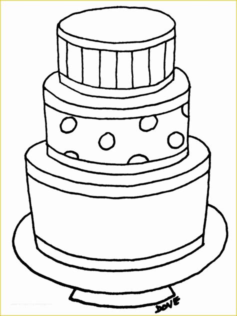 Cake Outline Printable