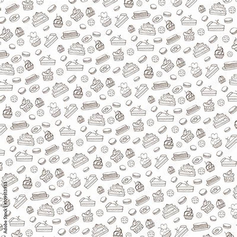 Cake Pattern Background