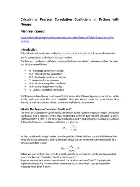 Calculating Pearson correlation and significance in Python