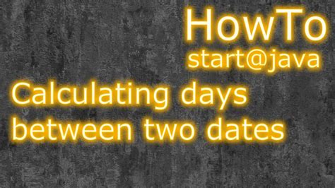 Calculating days between two dates with Java