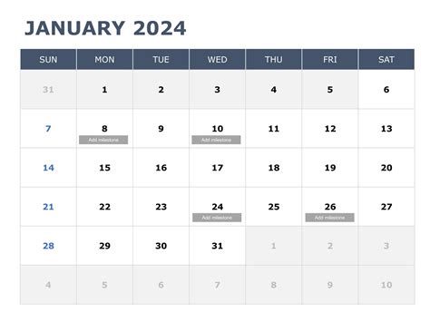 Calendar Ppt Template