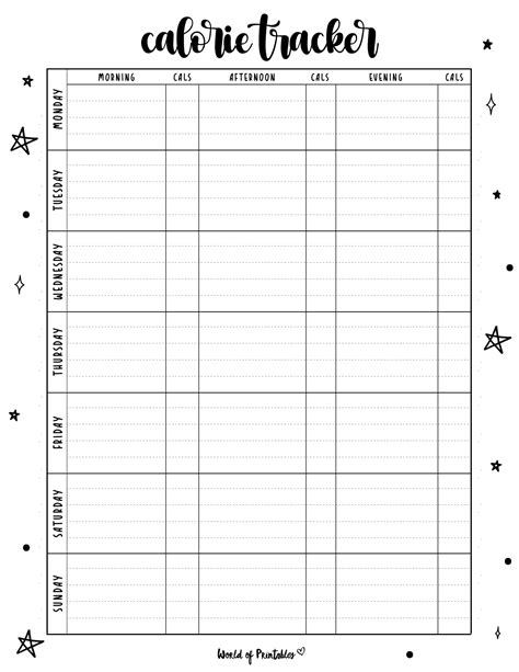 Calorie Tracker Template