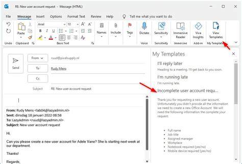 Can I Create An Email Template In Outlook