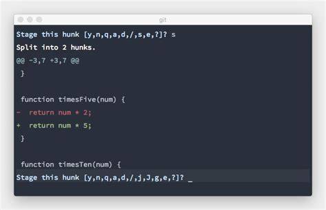 Can I split an already split hunk with git