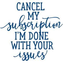 Cancel Catalog Subscriptions
