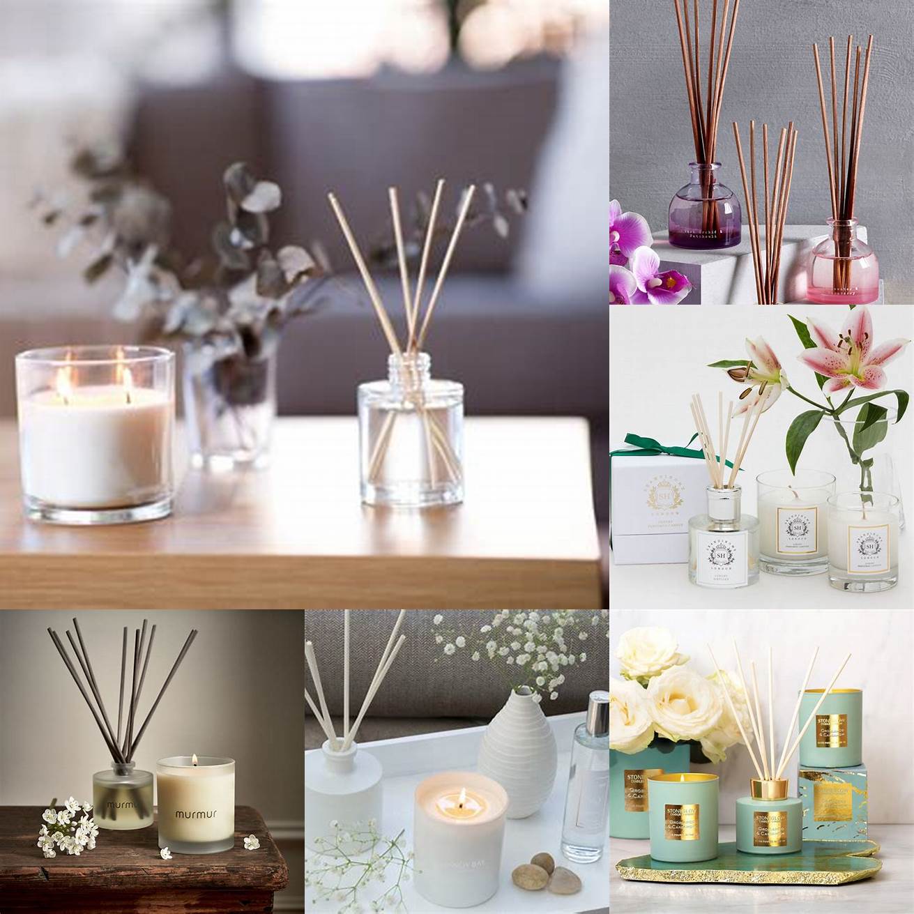 Candles and diffusers Fragrant candles and diffusers can create a relaxing atmosphere in any room