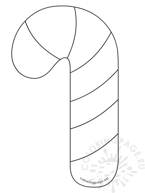 Candy Cane Template Printable Free