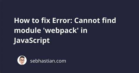 Cannot find module webpackbinconfig-yargs