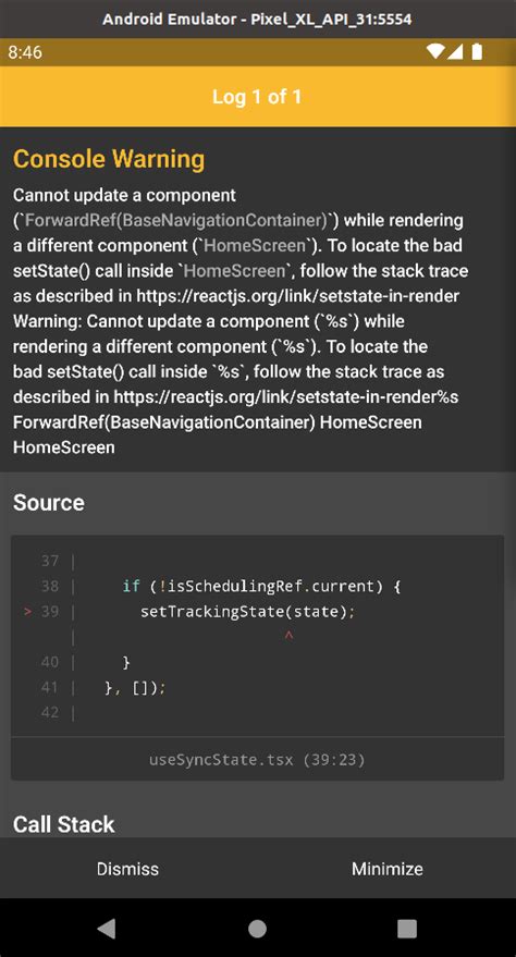 Cannot update a component while rendering a different component warning