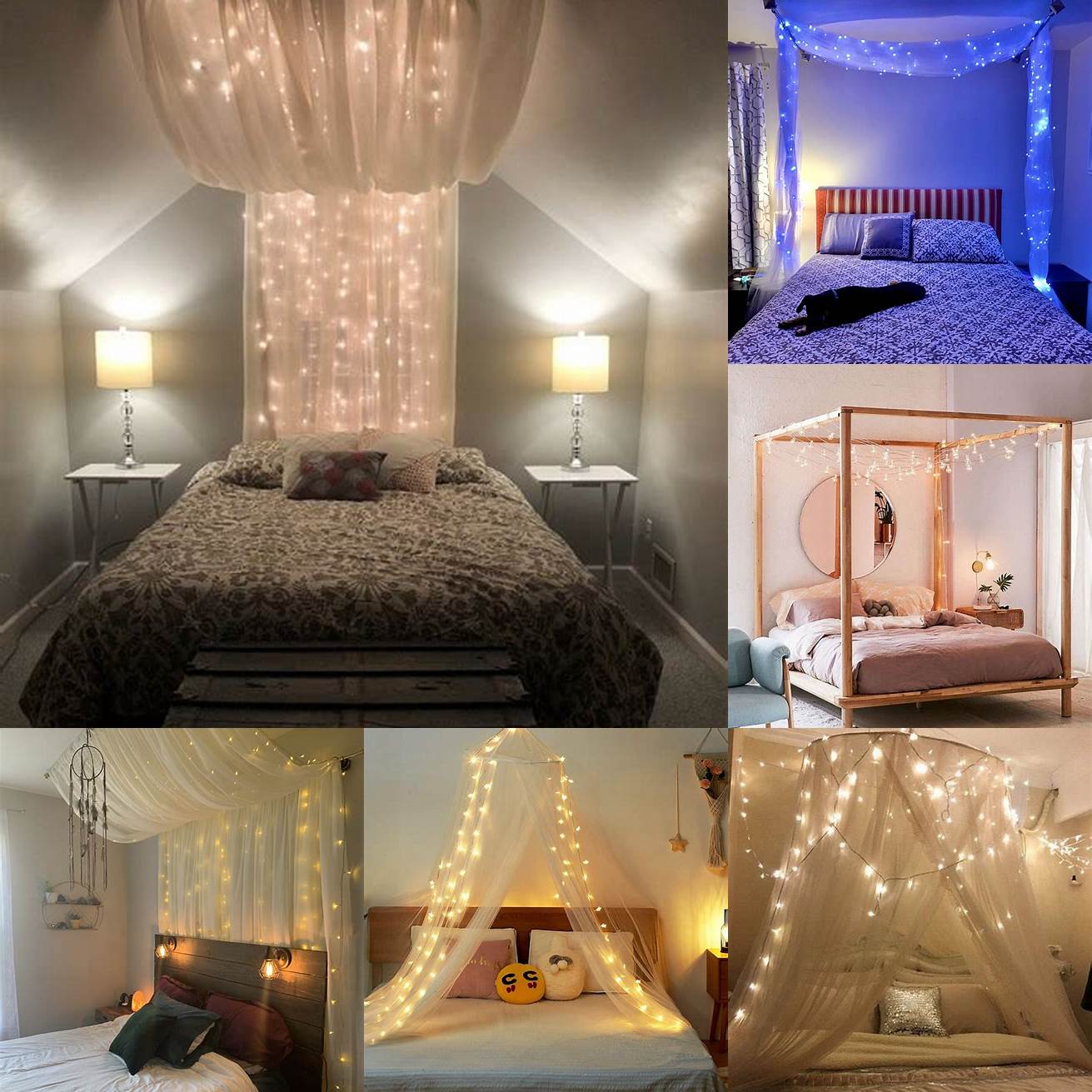 Canopy Bed with Lights