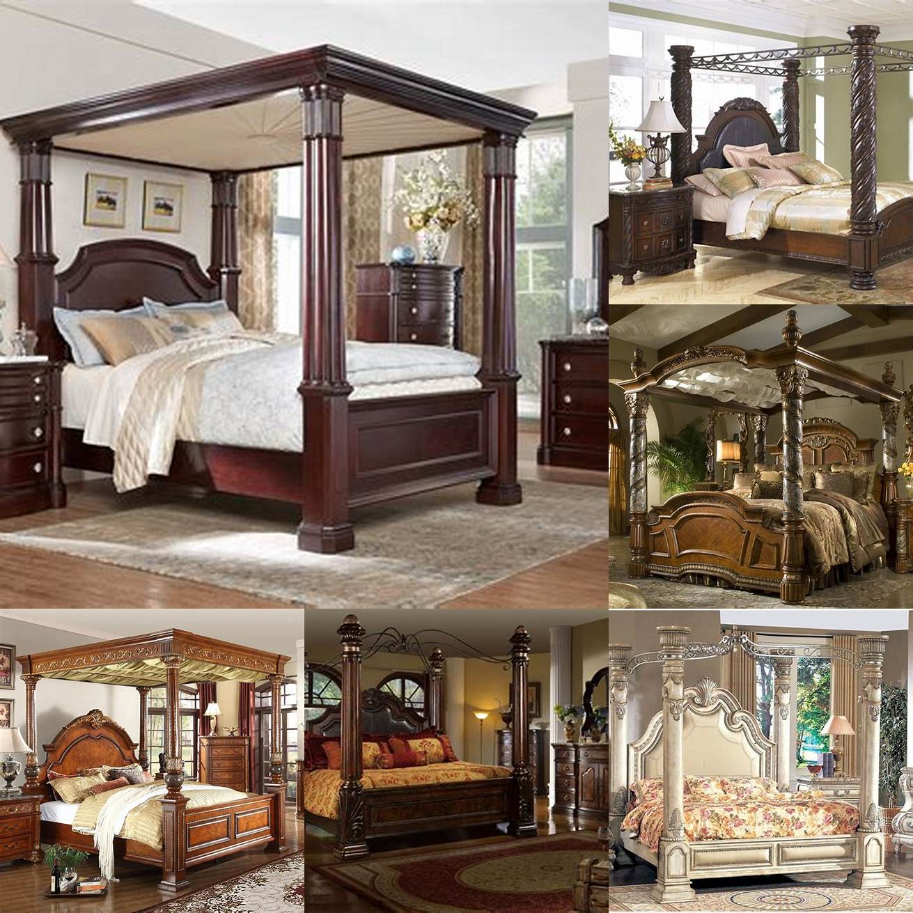 Canopy Bedroom Set with Matching Furniture